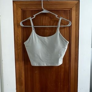 Muted green athletic top